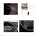 111Loncky Car Custom Fit OEM Black Genuine Leather Steering Wheel Cover for Mercedes-Benz W163 M-Class ML230 ML270 ML320 ML350 ML430 ML500 1997-2005 Accessories