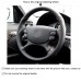 111Loncky Car Custom Fit OEM Black Genuine Leather Suede Steering Wheel Cover for Mercedes Benz E63 AMG 2006-2008 CLS 63 AMG 2007 Accessories