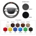111Loncky Car Custom Fit OEM Black Suede Steering Wheel Cover for Mercedes Benz S-Class 2014 2015 2016 2017 Accessories