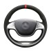 111Loncky Car Custom Fit OEM Black Suede Steering Wheel Cover for Mercedes Benz S-Class 2014 2015 2016 2017 Accessories