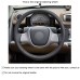 111Loncky Auto Custom Fit OEM Black Genuine Leather Steering Wheel Covers for Smart Fortwo Accessories