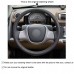 111Loncky Auto Custom Fit OEM Black Genuine Leather Steering Wheel Covers for Smart Fortwo Accessories