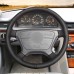 111Loncky Car Custom Fit OEM Black Genuine Leather Steering Wheel Cover for Mercedes Benz E-Class W210 E200 E240 E280 E320 1995-2002 W140 S320 S350 S420 1991-1995