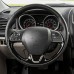 111Loncky Auto Custom Fit OEM Black Genuine Leather Car Steering Wheel Cover for Mitsubishi ASX 2016-2019 (EU) Mitsubishi Outlander 2015-2019 (EU) Mitsubishi Mirage 2016-2019 (EU) Mitsubishi Eclipse (Cross) 2017-2019 (EU)