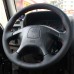 111Loncky Auto Custom Fit OEM Black Genuine Leather Car Steering Wheel Cover for Mitsubishi Pajero Old Mitsubishi Pajero Sport Accessories