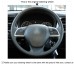 111Loncky Auto Custom Fit OEM Black Genuine Leather Car Steering Wheel Cover for Mitsubishi ASX 2013-2019 Mitsubishi Outlander 2013-2019 Mitsubishi Mirage 2012-2019 Mitsubishi L200 2015-2017 Mitsubishi Eclipse (Cross) 2017-2019 (EU)