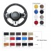 111Loncky Auto Custom Fit OEM Black Genuine Leather Steering Wheel Covers for Mitsubishi Lancer 10 EVO Evolution Accessories