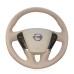 111 Loncky Auto Custom Fit OEM Beige Genuine Leather Car Steering Wheel Cover for Nissan Murano 2009 2010 2011 2012 2013 2014 Nissan Quest 2011 2012 2013 2014 2015 Accessories