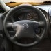 111Loncky Auto Custom Fit OEM Black Genuine Leather Car Steering Wheel Cover for Nissan Sentra 2000 2001 2002 2003 2004 2005 2006 Accessories