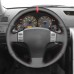 111Loncky Auto Black Genuine Leather Custom Fit Car Steering Wheel Cover for  Nissan Skyline V35 2003 2004 2005 2006 / Infiniti G35 2003 2004 2005 2006 Accessories