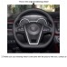 111Loncky Auto Custom Fit OEM Black Genuine Leather Car Steering Wheel Cover for Nissan Lannia 2015 2016 2017 2018 2019 Maxima 2016-2019 Accessories
