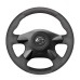 111Loncky Auto Custom Fit OEM Black Suede Car Steering Wheel Cover for Nissan Almera N16 Pathfinder Primera Paladin X-Trail Samsung SM3 Infiniti M45 Accessories