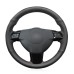 111Loncky Auto Custom Fit OEM Black Genuine Leather Steering Wheel Covers for Opel Astra (H) 2004-2009 / Zaflra (B) 2005-2014 / Signum 2005-2009 / Vectra (C) 2005-2009 / Vauxhall Astra 2004-2009 Accessories