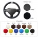 111Loncky Auto Custom Fit OEM Black Leather Suede Car Steering Wheel Cover for Opel Astra (G) 1998-2004 Zafira (A) 1999-2005 Agila (A) 2000-2004 Accessories