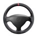 111Loncky Auto Custom Fit OEM Black Suede Leather Car Steering Wheel Cover for Opel Astra (G) 1998-2004 Zafira (A) 1999-2005 Agila (A) 2000-2004 Accessories