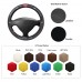 111Loncky Auto Custom Fit OEM Black Suede Leather Car Steering Wheel Cover for Opel Astra (G) 1998-2004 Zafira (A) 1999-2005 Agila (A) 2000-2004 Buick Sail Accessories