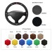 111Loncky Auto Custom Fit OEM Black Genuine Leather Suede Car Steering Wheel Cover for Opel Astra (G) 1998-2004 Zafira (A) 1999-2005 Agila (A) 2000-2004 Accessories