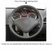 111Loncky Car Custom Fit OEM Black Genuine Leather Steering Wheel Cover for Peugeot 207 Expert Partner Citroen Berlingo Jumpy Fiat Scudo Toyota Proace