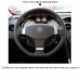 111Loncky Auto Custom Fit OEM Black Genuine Leather Steering Wheel Cover for 2013 Peugeot 408 Accessories