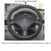 111Loncky Auto Custom Fit OEM Black Genuine Leather Steering Wheel Cover for 2003 2004 2005 2006 Peugeot 206 Accessories 