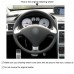 111Loncky Auto Custom Fit OEM Black Genuine Leather Steering Wheel Cover for Peugeot 307 CC 2004 2005 2006 2007 Accessories