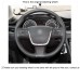 111Loncky Auto Custom Fit OEM Black Genuine Leather Steering Wheel Cover for Peugeot 508 2011 2012 2013 2014 2015 2016 2017 2018 Peugeot 508 SW 2011 2012 2013 2014 2015 2016 2017 2018 Accessories