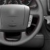 111Loncky Car Custom Fit OEM Black Genuine Leather Steering Wheel Cover for Peugeot Boxer 2006-2019 Citroen Jumper Relay Fiat Ducato Ram ProMaster (Cargo)