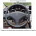 111Loncky Auto Custom Fit OEM Black Suede Steering Wheel Cover for Peugeot 308 2007 2008 2009 2010 2011 2012 2013 Peugeot 408 2012 2013 2014 Accessories