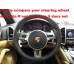 111Loncky Auto Custom Fit OEM Red Yellow Genuine Leather Car Steering Wheel Cover for Porsche Boxster Porsche 911 Porsche Cayenne Porsche Cayman Porsche Panamera Accessories