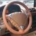 111Loncky Auto Custom Fit OEM Orange Genuine Leather Car Steering Wheel Cover for Porsche Cayenne S 2003 2004 2005 2006 2007 2008 2009 2010 / Porsche Cayenne Base 2008 2009 Accessories