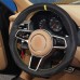 111Loncky Auto Custom Fit OEM Black Genuine Suede Car Steering Wheel Cover for 2015-2017 Parsche Cayenne S Cayenne Base Cayenne E-Hybrid S Porsche Macan/2015 Porsche 918 Spyder/2017 Porsche 718 Boxster 718 Cayman Porsche 911/2016 Cayman GT4