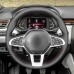 111Loncky Car Custom Fit OEM Black Genuine Leather Steering Wheel Cover for Renault Clio 5 (V) 2019-2020 Zoe 2019-2020 Captur 2019-2020