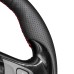 111Loncky Auto Custom Fit OEM Black Genuine Leather Steering Wheel Covers for Renault Clio 2013-2016 / Captur 2013-2015 / Renault Samsung QM3 2013-2015 Accessories