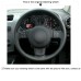 111Loncky Auto Custom Fit OEM Black Genuine Leather Car Steering Wheel Cover for Seat Leon Mk2 Ibiza 6L 2006 2007 2008 Accessories