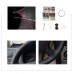 111Loncky Auto Custom Fit OEM Black Genuine Leather Car Steering Wheel Cover for Skoda Octavia 2005 2006 2007 2008 2009 Skoda Fabia 2005 2006 2007 2008 2009 2010 Accessories 