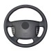 111Loncky Auto Custom Fit OEM Black Genuine Leather Car Steering Wheel Cover for Ssangyong Actyon Kyron Accessories