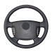 111Loncky Auto Custom Fit OEM Black Genuine Leather Car Steering Wheel Cover for Ssangyong Actyon Kyron Accessories