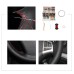 111Loncky Auto Custom Fit OEM Black Genuine Leather Car Steering Wheel Cover for Ssangyong Korando 2011 2012 2013 2014 Accessories