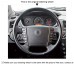 111Loncky Auto Custom Fit OEM Black Genuine Leather Car Steering Wheel Cover for Ssangyong Rexton Rexton W Rodius Accessories
