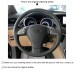 111Loncky Auto Custom Fit OEM Black Genuine Leather Steering Wheel Cover for Subaru B9 Tribeca 2006-2007 Tribeca 2007 2008 2009 2010 2011 2012 2013 2014 Accessories