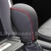 111Loncky Car Black Genuine Leather Custom Fit Gear Shift Knob Cover for  2014 2015 2016 2017 Subaru Forester 2012 2013 2014 2016 Subaru Impreza 2013 2015 2015 Subaru XV Crosstrek 2016 2017 Subaru Crosstrek Automatic Interior Accessories