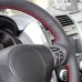 Loncky Auto Custom Fit OEM Black Genuine Leather Steering Wheel Covers for Suzuki Grand Vitara 2006 2007 2008 2009 2010 2011 2012 2013 2014 Accessories