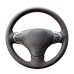 111Loncky Auto Custom Fit OEM Black Genuine Leather Steering Wheel Covers for Suzuki Grand Vitara 2006 2007 2008 2009 2010 2011 2012 2013 2014 Accessories