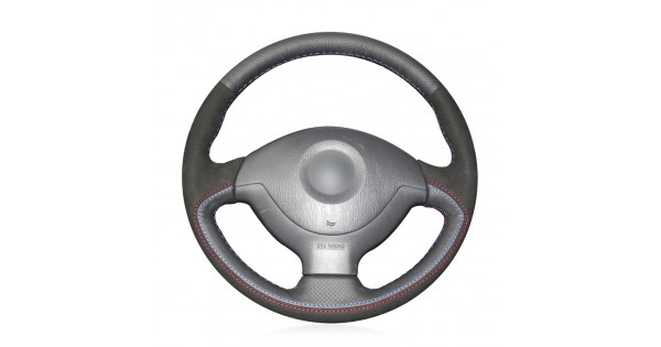 Loncky Auto Custom Fit OEM Black Genuine Leather Steering