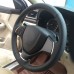 Loncky Auto Custom Fit OEM Black Genuine Leather Steering Wheel Covers for Suzuki Baleno 2016 2017 2018 2019 Alivio 2015 2016 2017 2018 2019 Accessories