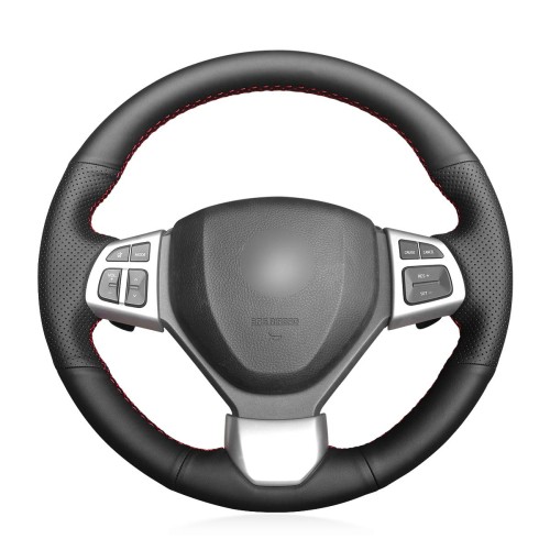 Loncky Auto Custom Fit OEM Black Suede Steering Wheel Covers for Suzuki Swift Sport 2012 2013 2014 2015 2016 2017 Vitara S 2016 2017 2018 2019 Accessories