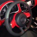 111Loncky Auto Custom Fit OEM Black Genuine Leather Steering Wheel Cover for 2012 2013 2014 2015 2016 2017 2018 2019 Volkswagen VW Beetle Accessories 