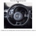 111Loncky Auto Custom Fit OEM Black Genuine Leather Steering Wheel Cover for 2012 2013 2014 2015 2016 2017 2018 2019 Volkswagen VW Beetle Accessories 