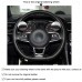 111Loncky Auto Custom Fit OEM Black Suede Leather Car Steering Wheel Cover for Volkswagen VW Jetta GLI 2015-2020 / VW Golf R 2015-2019 / VW Golf 7 MK7 Golf GTI 2015 2016 2017 2018 2019 2020 Accessories