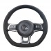 111Loncky Auto Custom Fit OEM Black Suede Leather Car Steering Wheel Cover for Volkswagen VW Jetta GLI 2015-2020 / VW Golf R 2015-2019 / VW Golf 7 MK7 Golf GTI 2015 2016 2017 2018 2019 2020 Accessories